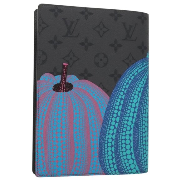 LOUIS VUITTON Monogram Yayoi Kusama Quverture Carnet Note Cover Blue - Picture 1 of 15
